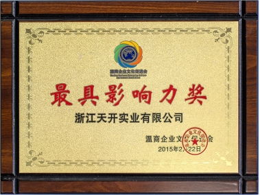 最具影響力獎(jiǎng)