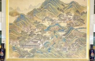 大廳釘子畫(huà)