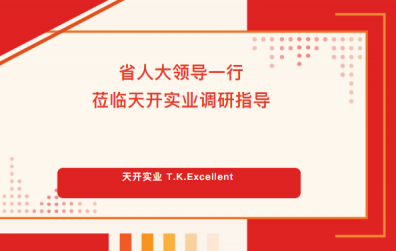 省人大領(lǐng)導(dǎo)一行蒞臨天開實(shí)業(yè)調(diào)研指導(dǎo)